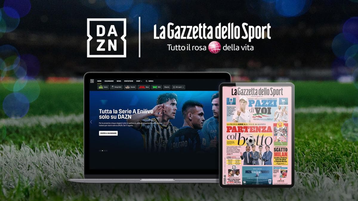 Gazzetta digitale gratis per abbonati DAZN: ecco la promozione